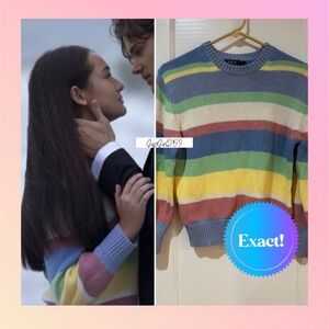 Polo Ralph Lauren striped sweater S ASO The Summer I Turned Pretty Belly